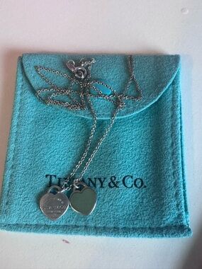 Tiffany & Co Return to Tiffany®
Mini Double Heart Tag Pendant Necklace